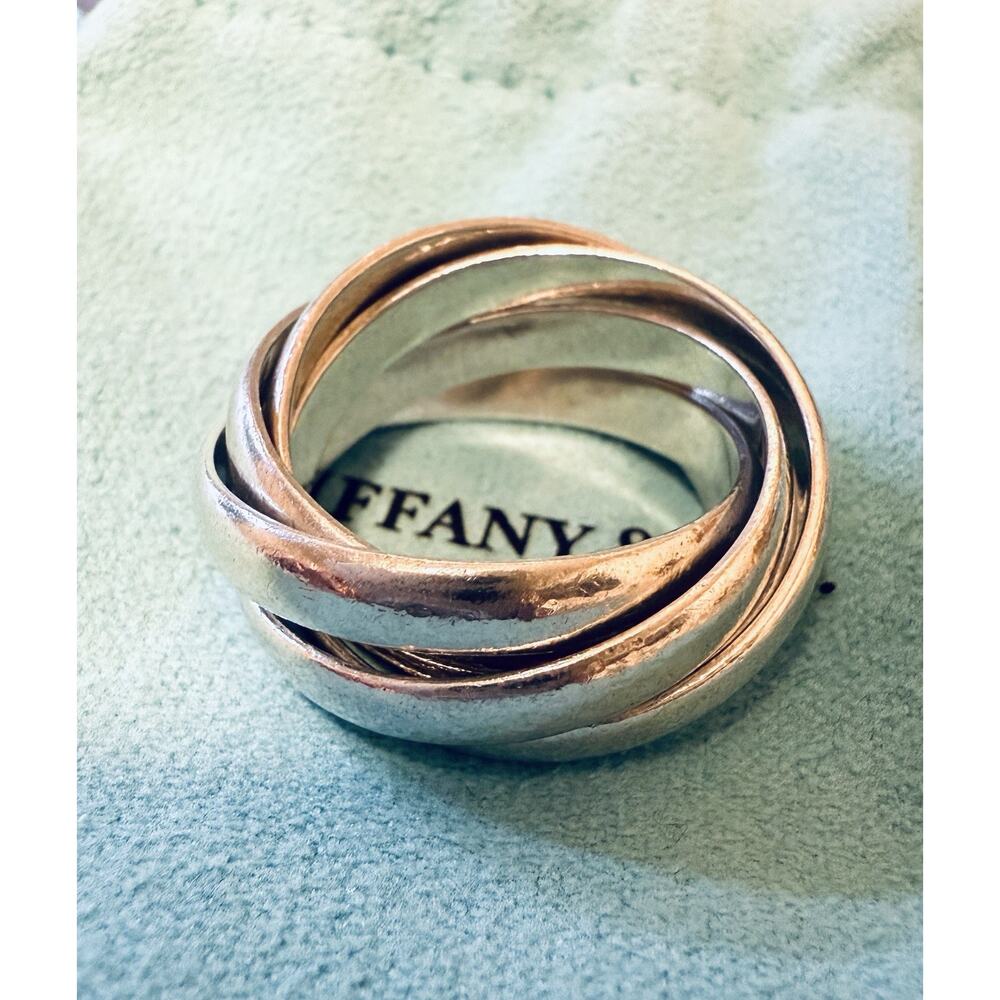 Tiffany & Co. Sterling Silver Paloma Melody 5 Row Band Rolling Ring Sz 9 13.54g